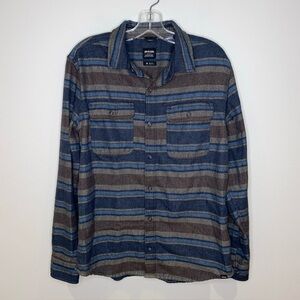 Prana Westbrook Multicolor Flannel Men’s M Slim Fit‎ Recycled Material Outdoors